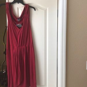 Red short dress